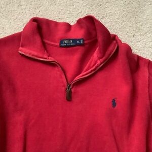 Polo Ralph Lauren Mens Pullover Shirt Logo Red XL